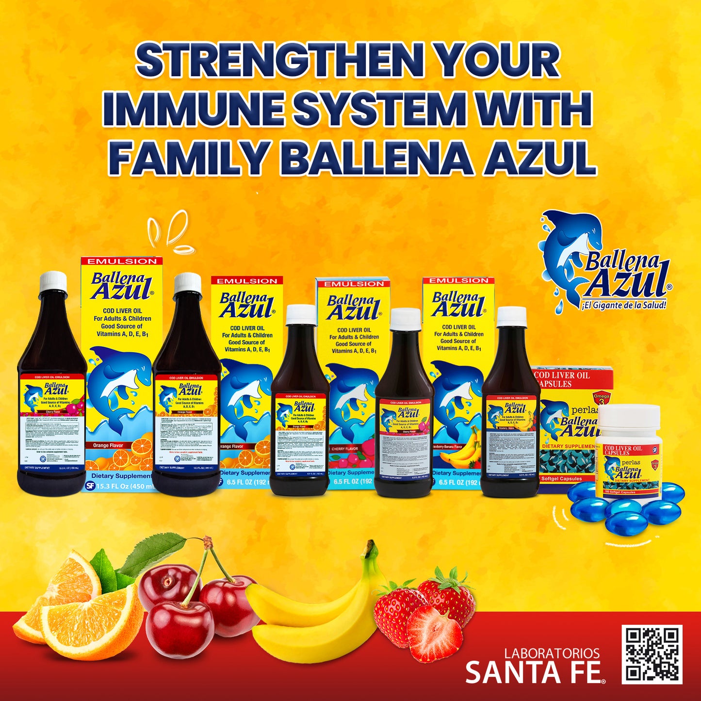 Ballena Azul Cod Liver Oil Capsules